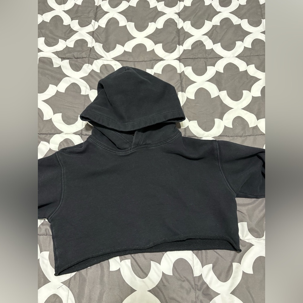 TNA Jet Black Cropped Sweatshirt - Picture 2 of 4